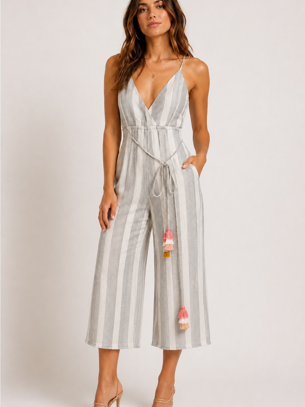 Bishop + Young Sierra Stripe Jumpsuit S NWT